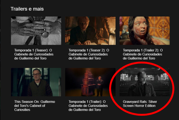 Saiba onde assistir à versão em preto e branco de Ratos de Cemitério de O Gabinete de Curiosidades de Guilllermo Del Toro