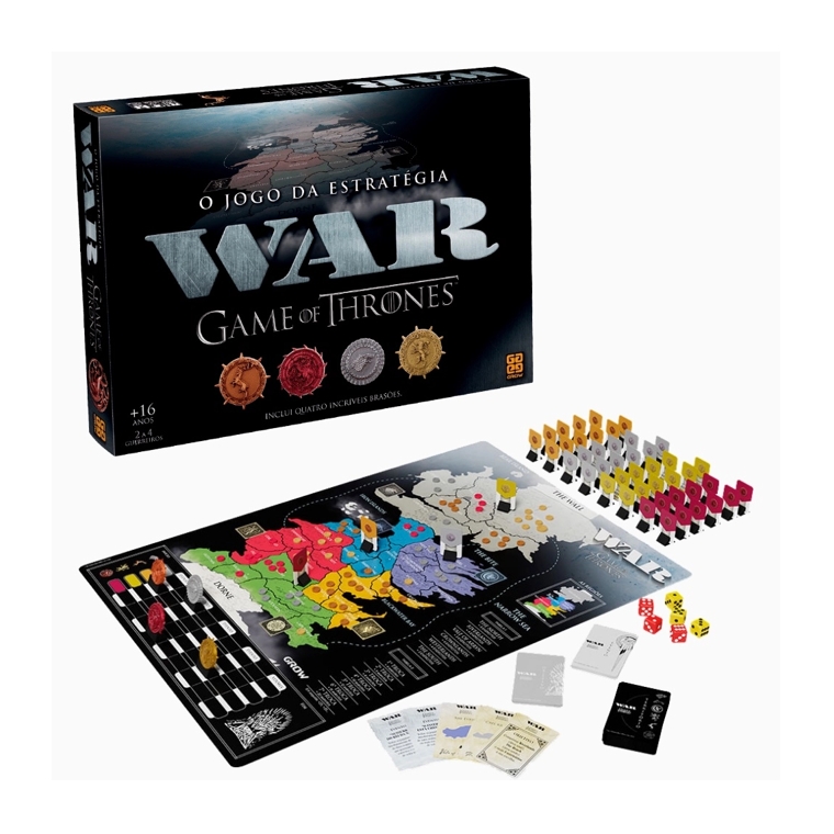 War é um dos jogos de tabuleiro e cartas para colecionar