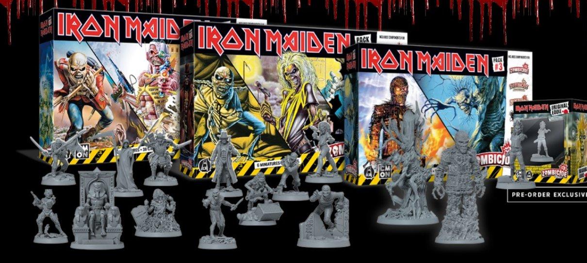 CMON Games lança miniaturas do Iron Maiden para Zombicide e mais