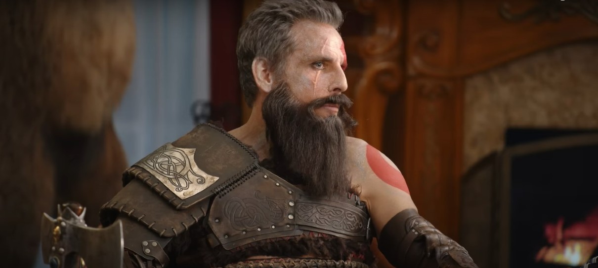 Ben Stiller vira Kratos em divertido comercial de God of War Ragnarok