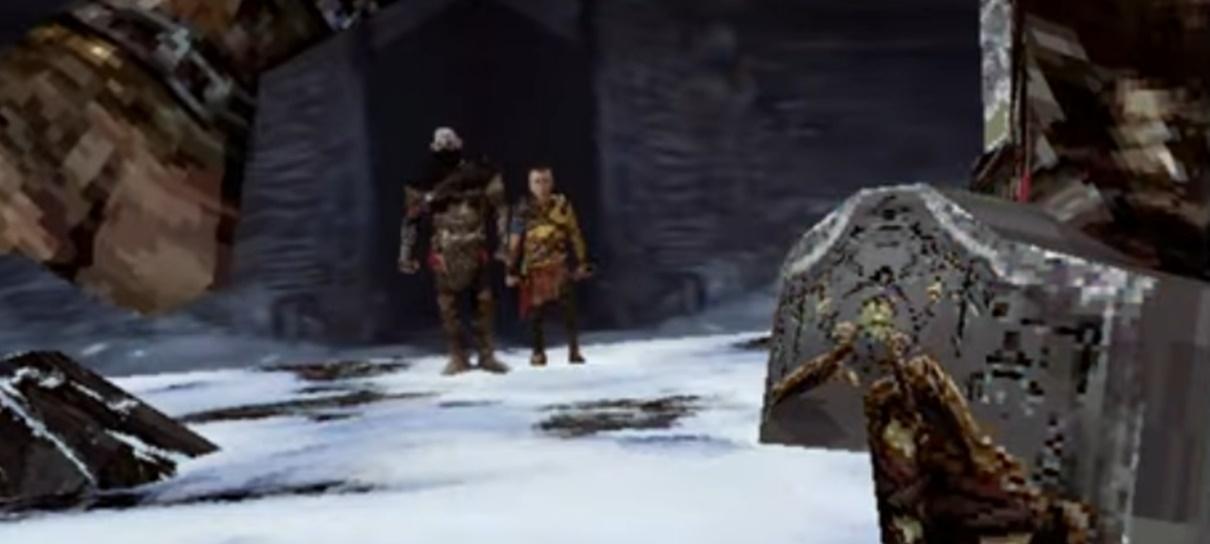 Vídeo imagina God of War Ragnarok como um jogo de PS1