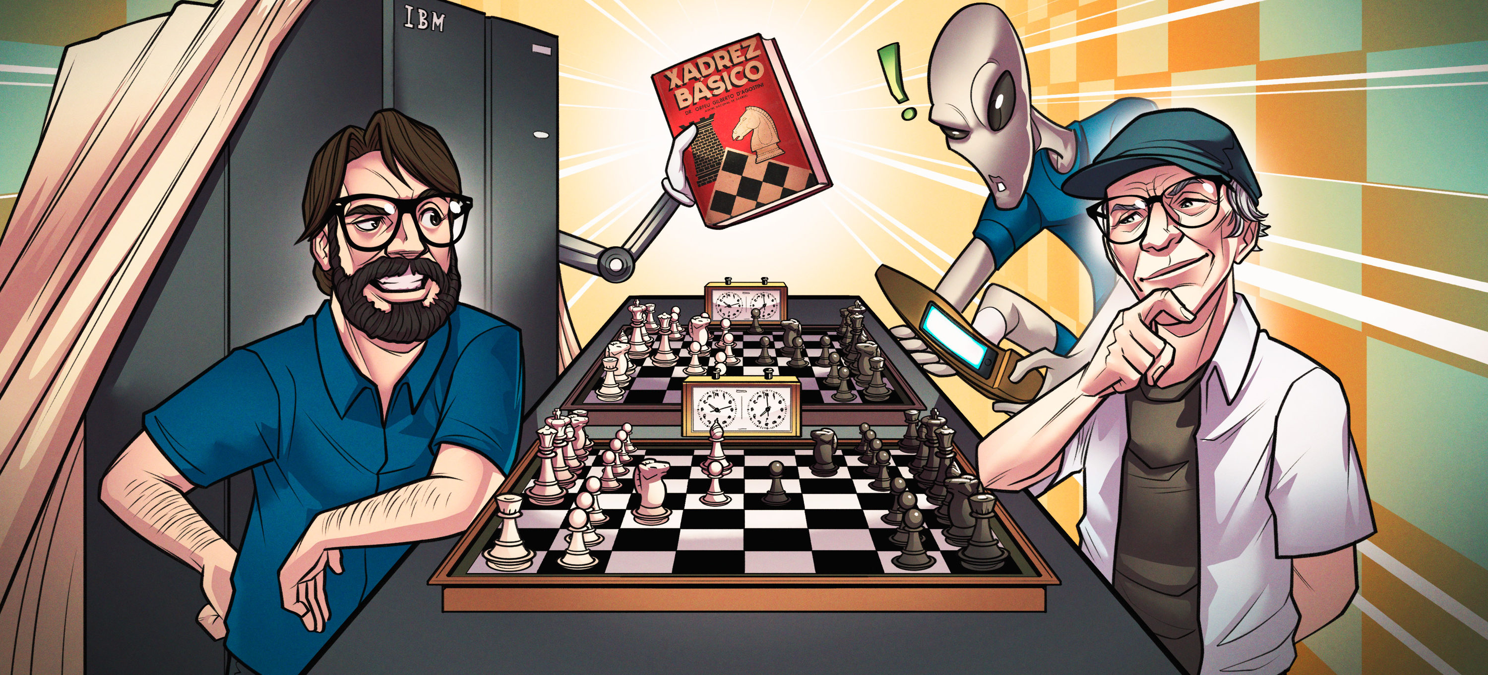 Capa do episódio Xadrez e o gambito dos algoritmos