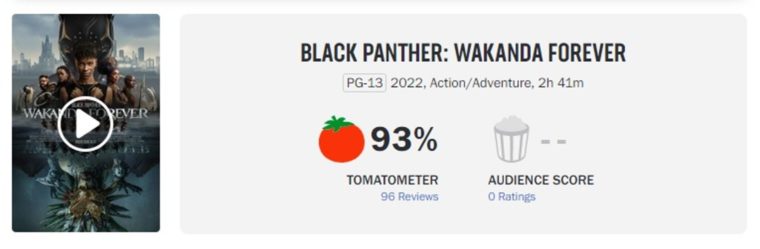 pantera negra 2 rotten tomatoes
