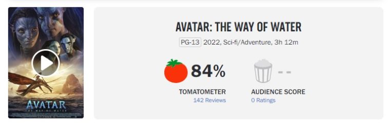 avatar rotten tomatoes