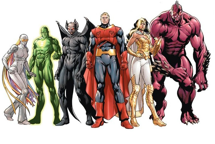 Versões de Stan Lee para os heróis da Liga da Justiça