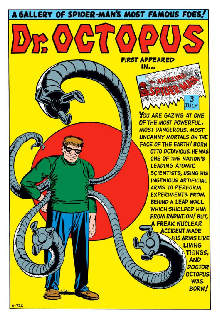 Arte do Doutor Octopus, clássico inimigo do Homem-Aranha