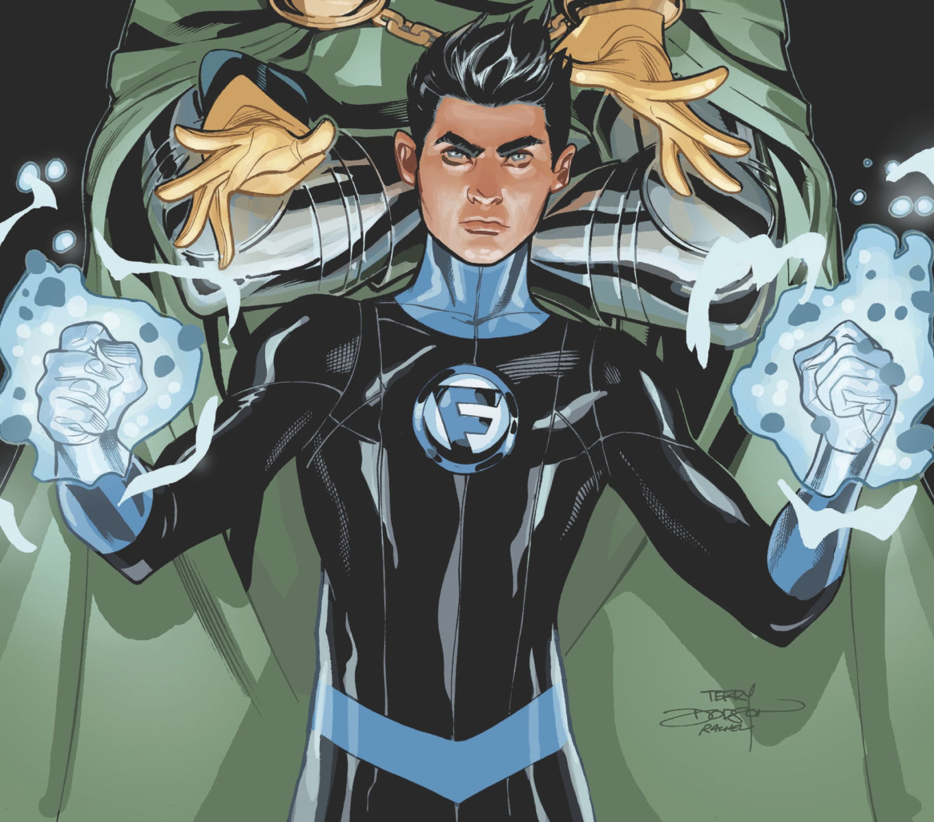 Arte de Franklin Richards, filho do Senhor Fantástico e da Mulher Invisível