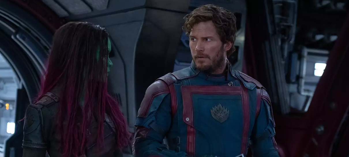 Guardiões da Galáxia vol. 3 ganha foto com Peter Quill e Gamora