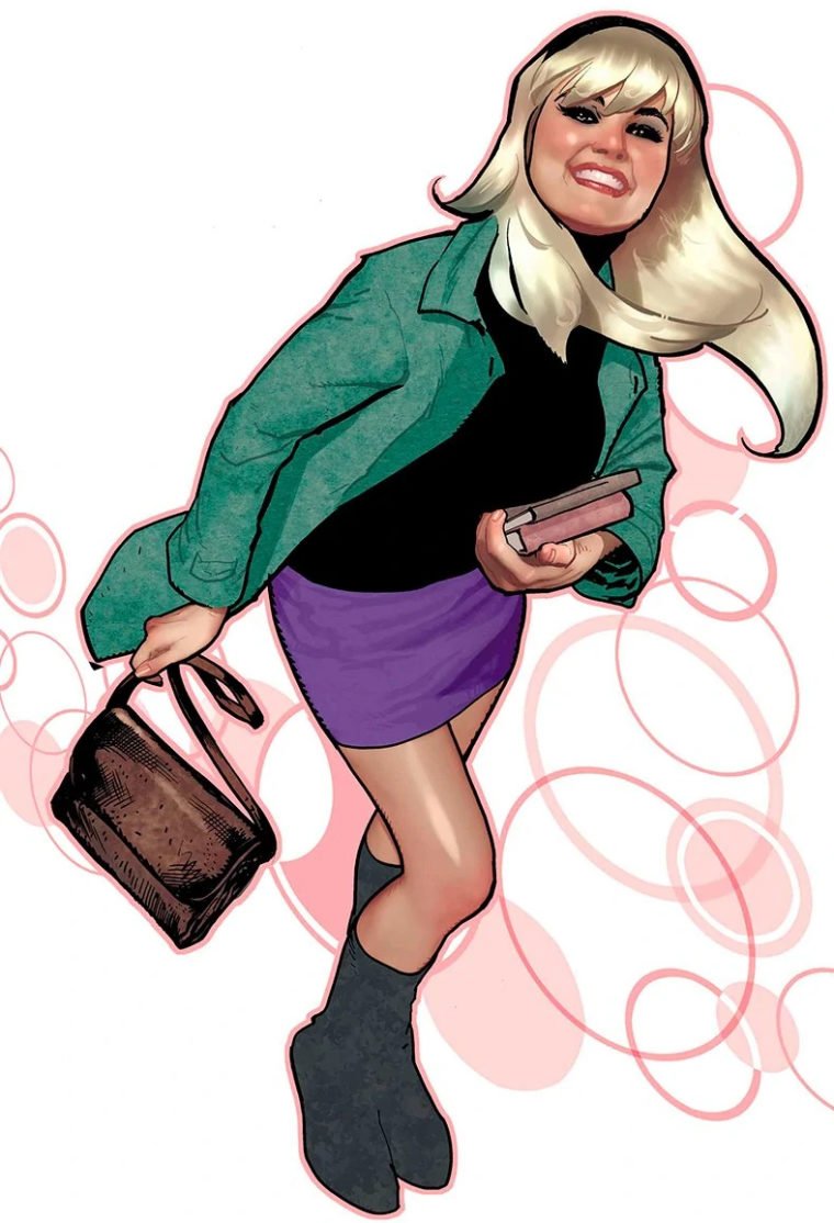 Arte de Gwen Stacy, uma das mais queridas namoradas de Peter Parker