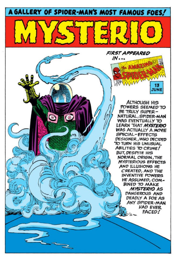 Arte de Mystério, vilão do Homem-Aranha