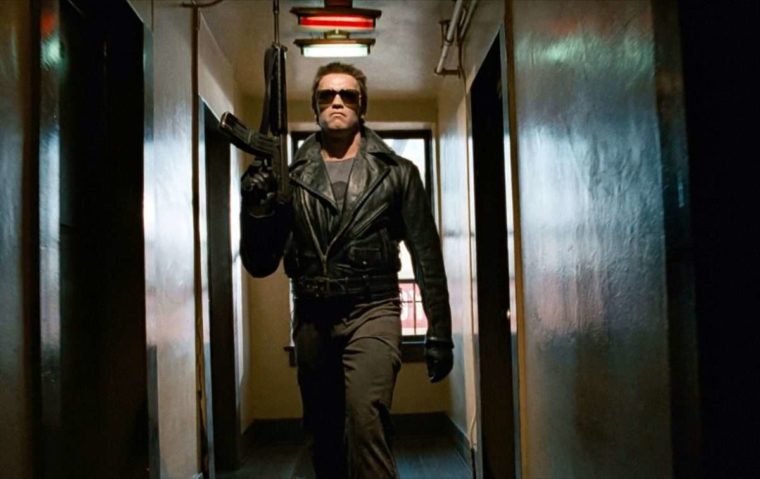 Arnold Schwarzenegger no primeiro filme de O Exterminador do Futuro
