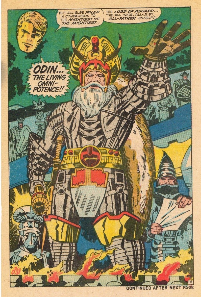 Arte de Odin, pai de Thor e rei de Asgard