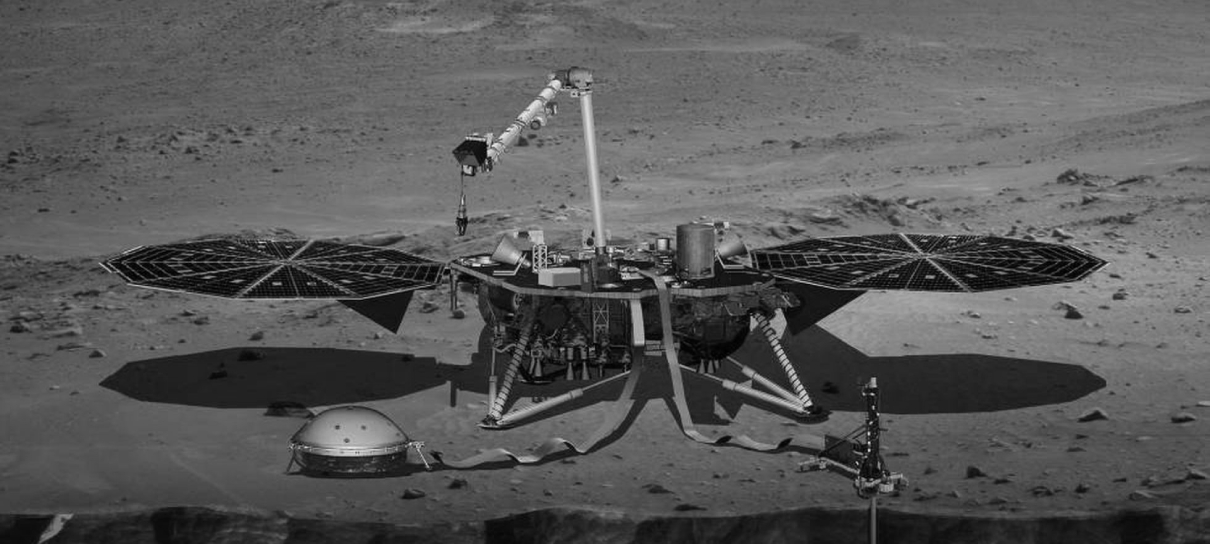 Sonda da NASA em Marte (InSight) desligará em breve: "Energia está muito baixa"