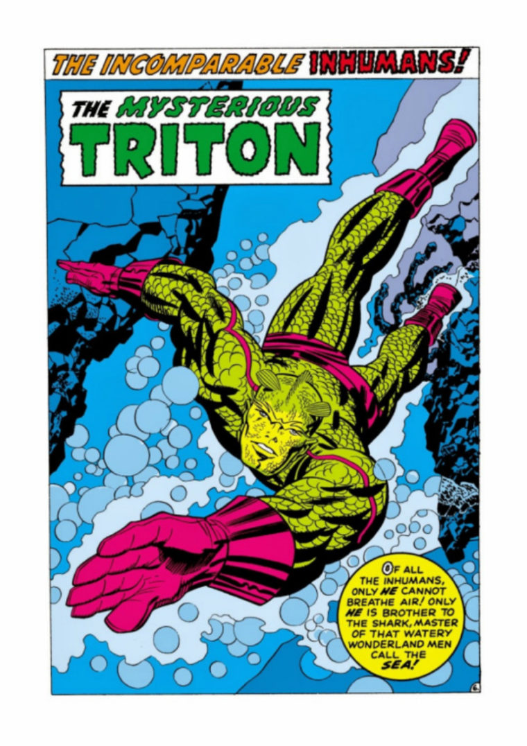 Triton, o inumano com poderes aquáticos