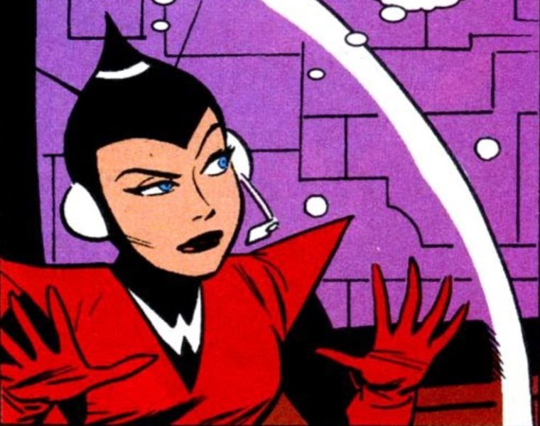 Arte de Janet Van Dyne, a primeira Vespa