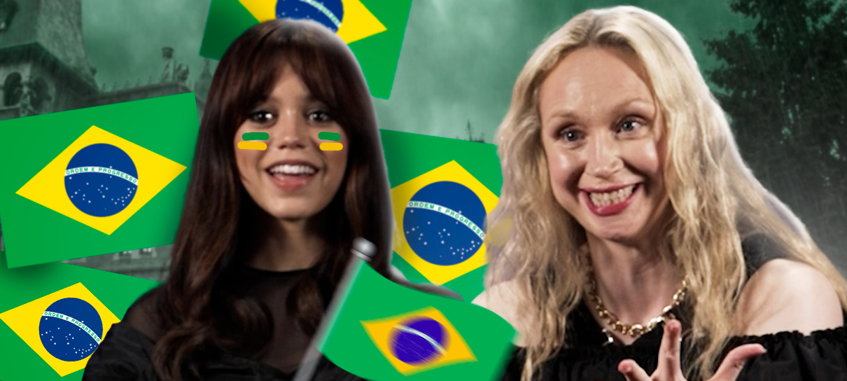 Wandinha: Jenna Ortega e Gwendoline Christie falam sobre amor dos fãs e Ronaldinho Gaúcho