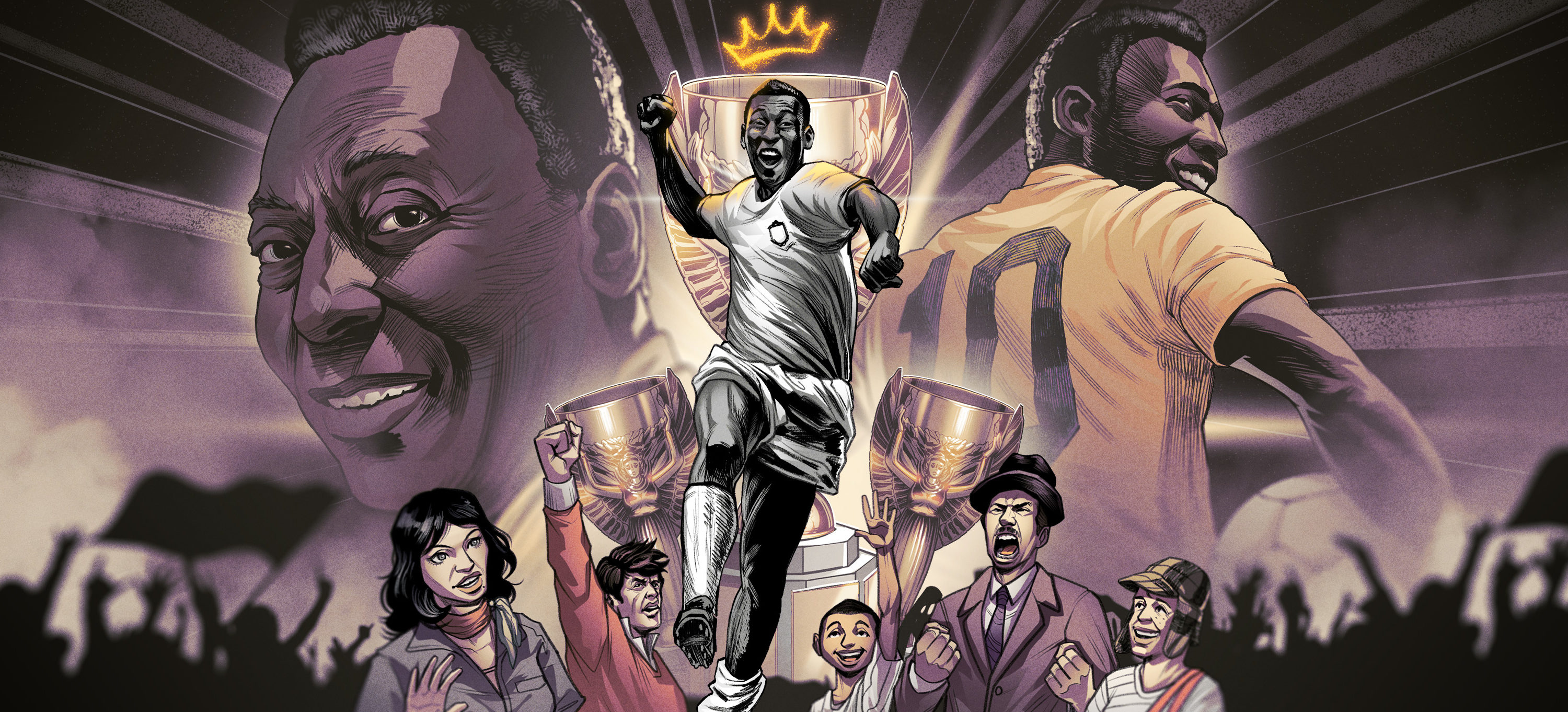 Capa do episódio Pelé será eterno