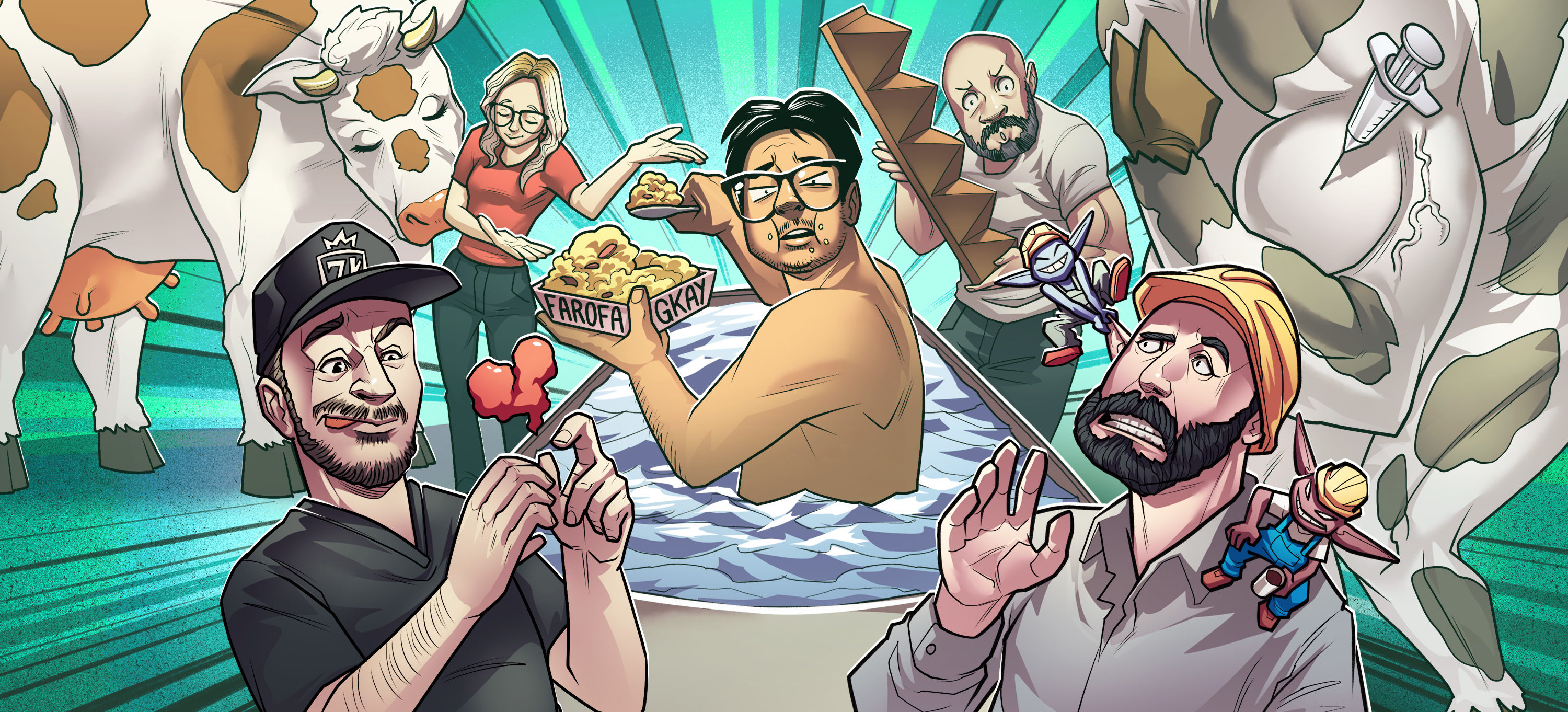 Capa do episódio Qual é a pauta? Vacas gigantes, corações e farofa na sunga