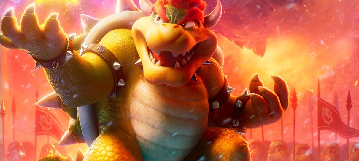 Bowser é destaque em novo pôster do filme de Super Mario Bros.