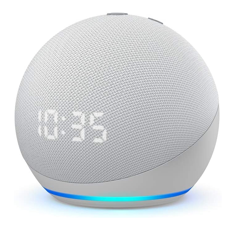 Echo Dot com relógio é um dos dispositivos Echo com desconto na Amazon