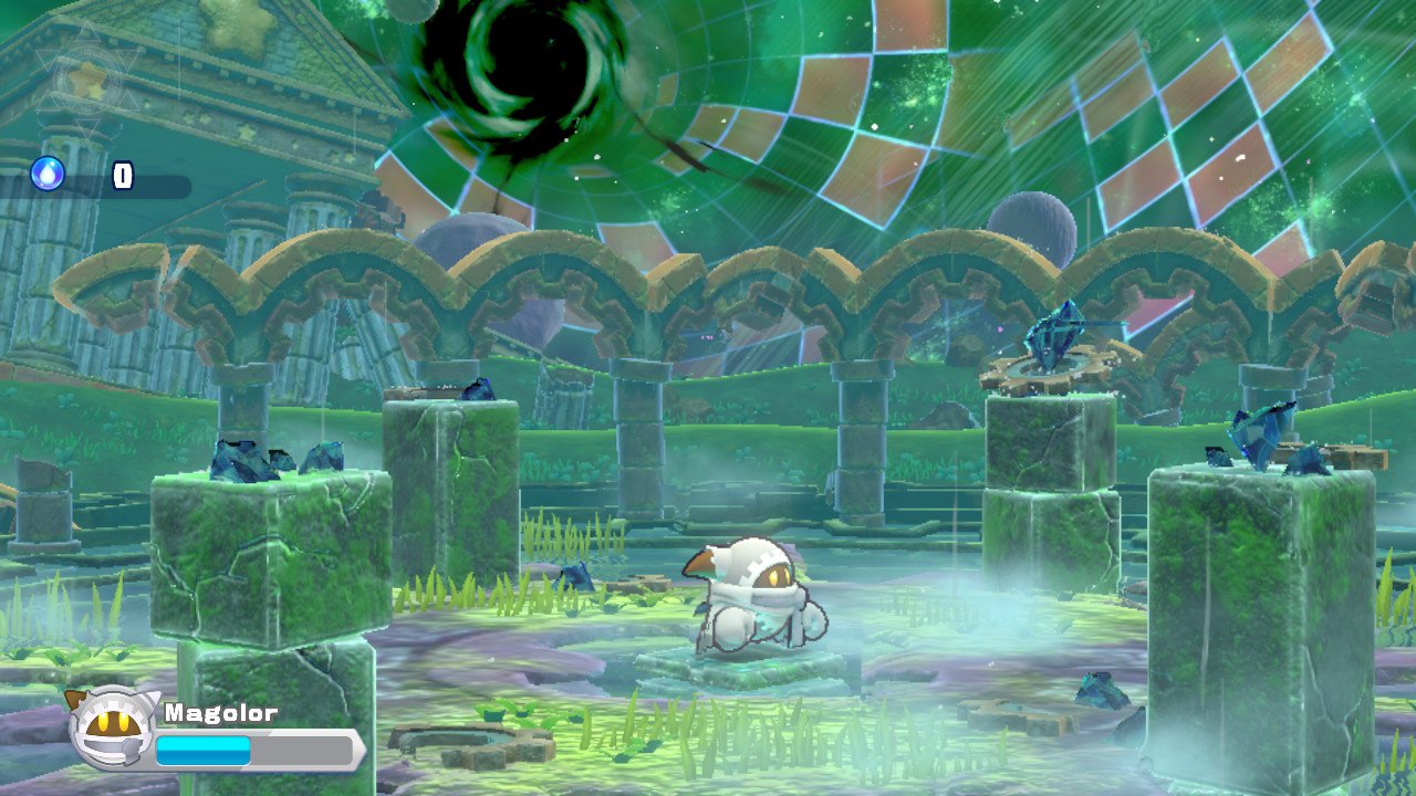 Cena inicial do Epílogo de Magolor em Kirby’s Return to Dream Land Deluxe