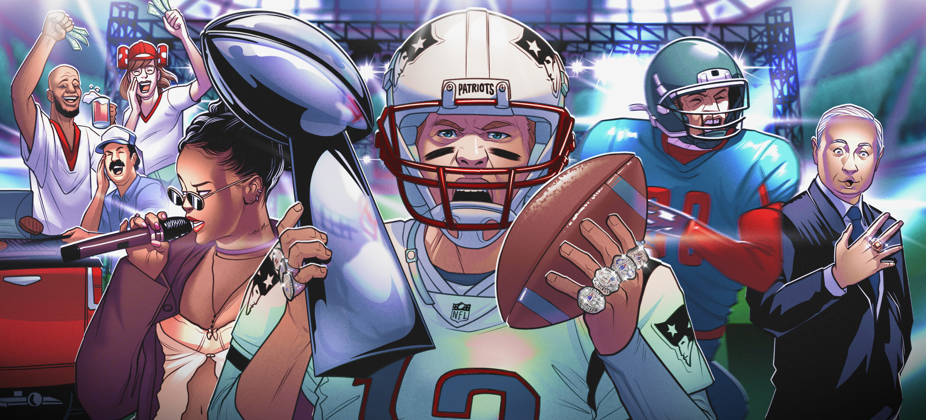 Capa do episódio Os espetáculos dos Super Bowl
