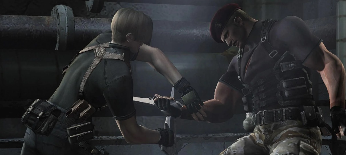 Resident Evil 4: Luta entre Leon e Krauser inspirou o bloqueio de faca do remake
