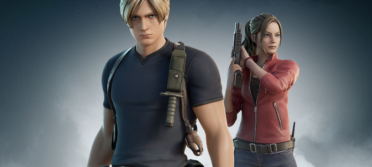 Leon e Claire, de Resident Evil, chegam ao Fortnite
