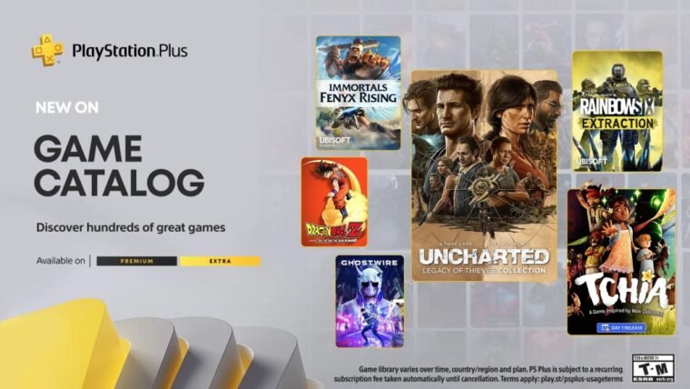 Sony revela os jogos do PS Plus Extra e Premium de outubro