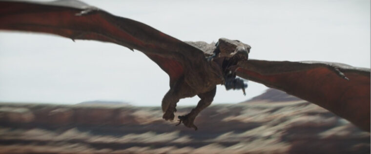 Mandalorianos lutando contra Raptor em The Mandalorian (LucasFilm/Reprodução)