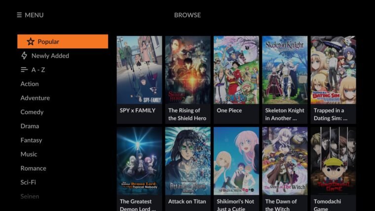Crunchyroll é outra opção de streaming gratuito