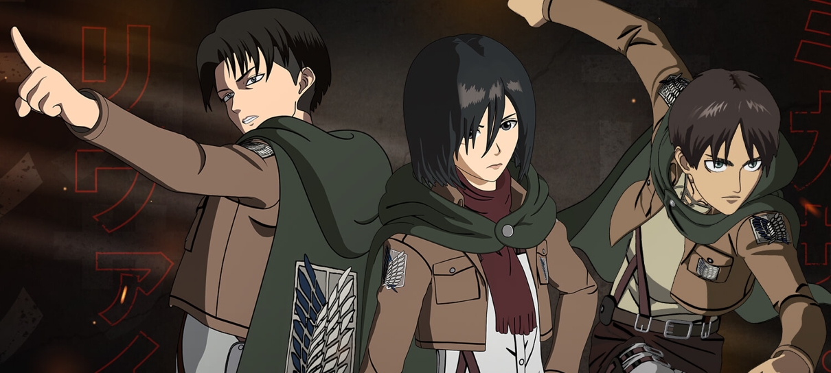 Eren, Mikasa e Levi, de Attack on Titan, chegam ao Fortnite