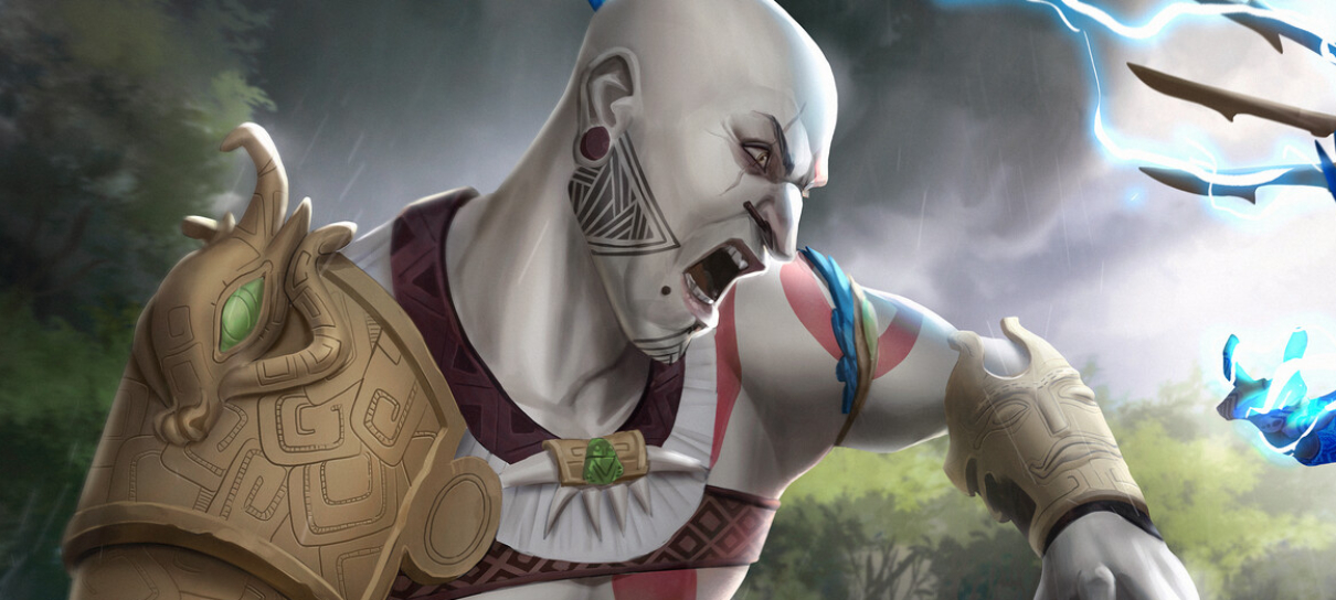Artista imagina Kratos e inimigos em versão brasileira de God of War