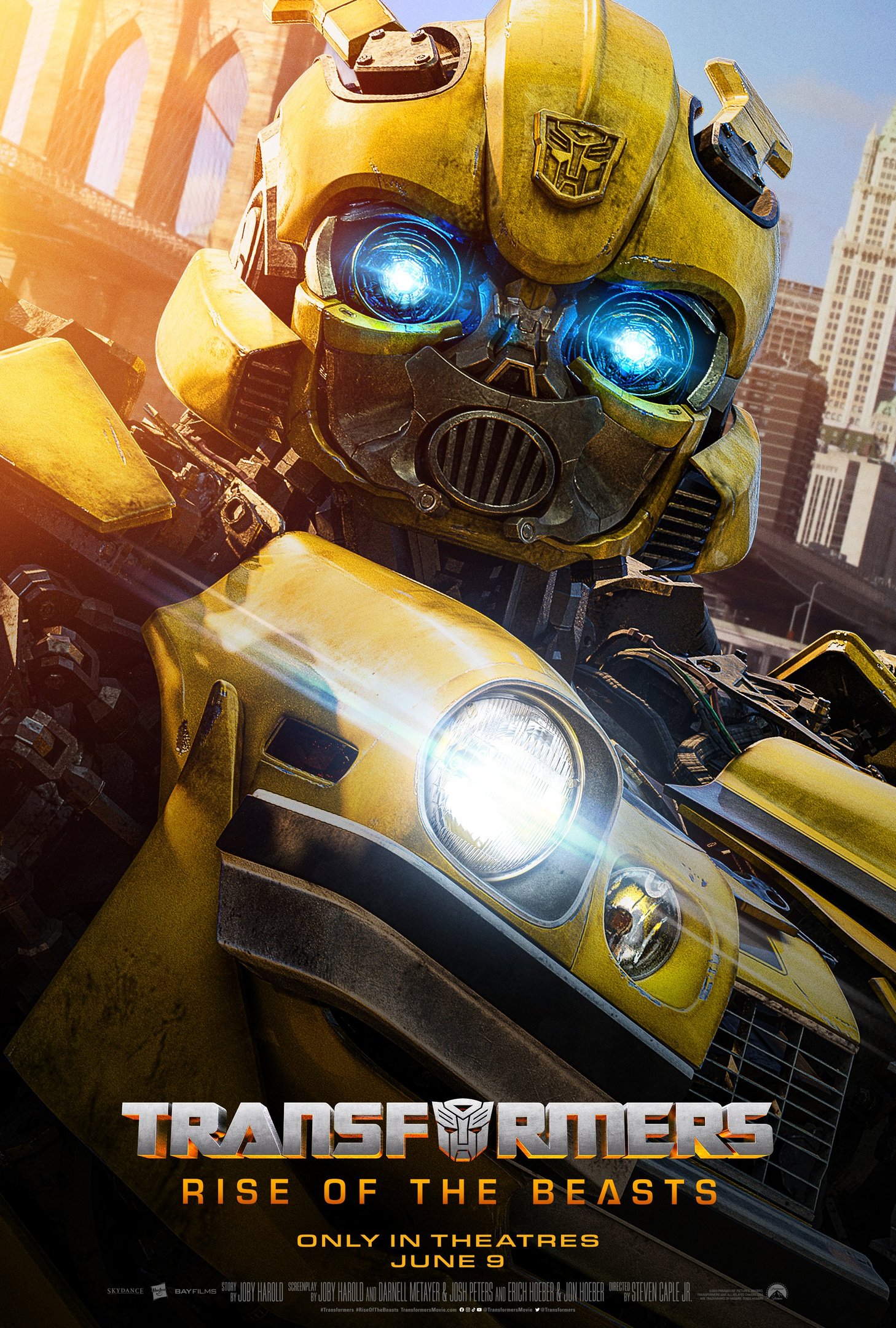 Pôsteres de Transformers: O Despertar das Feras soltam as feras do filme