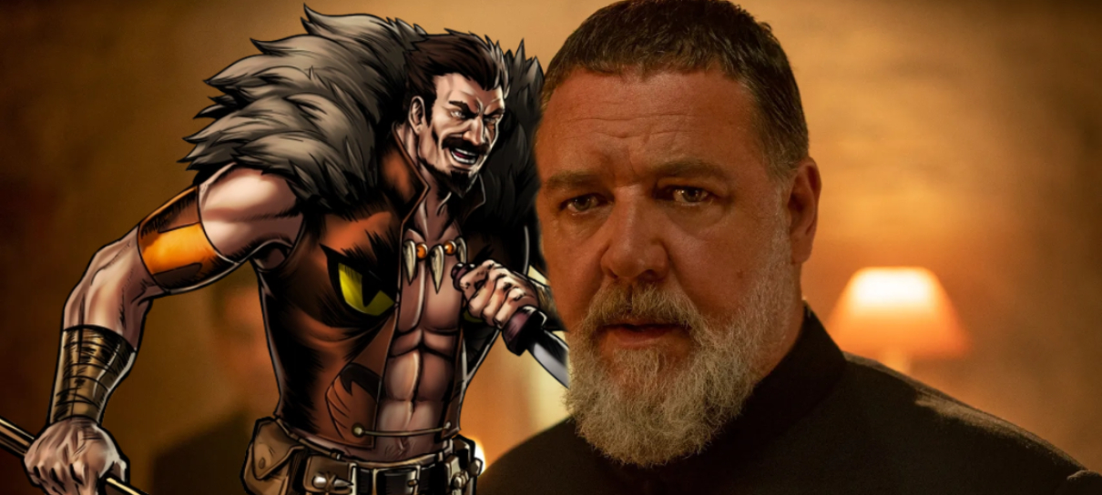 Filme de Kraven é inesperadamente sombrio, diz Russell Crowe