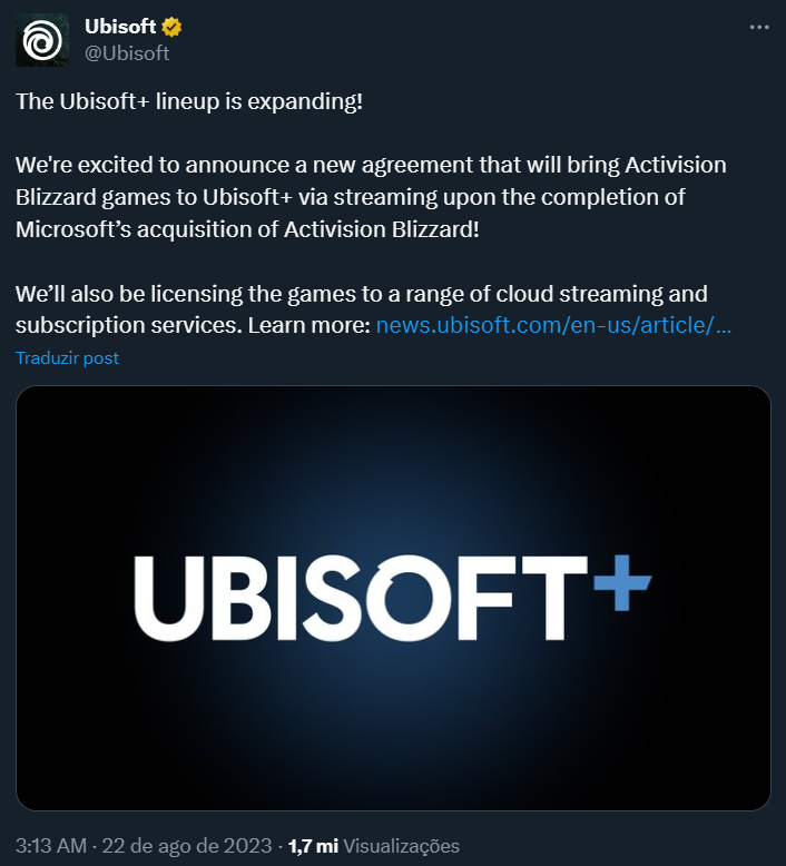 Ubisoft diz que não está à venda, mas analisaria proposta