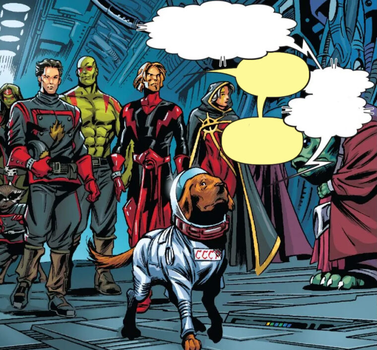 Cosmo e os Guardiões da Galáxia nas HQs (Marvel/Reprodução)