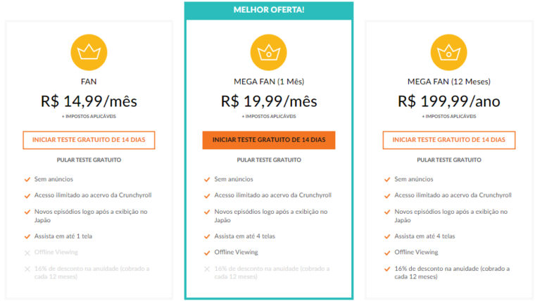 Crunchyroll Premium Mensal - Assinaturas e Premium - GGMAX