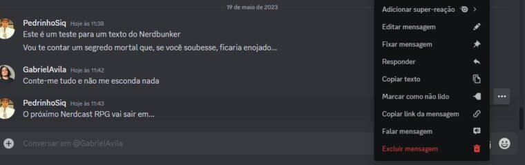 Como apagar mensagens do Discord – Tecnoblog