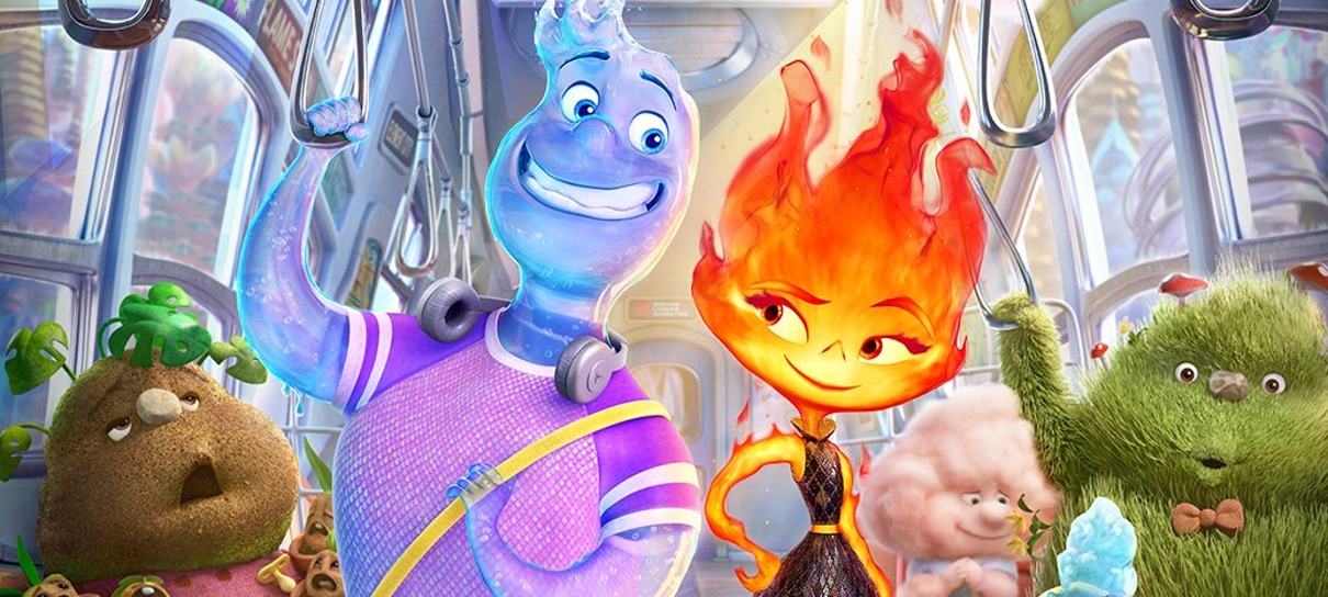 Elementos, animação da Pixar, destaca Wade e Ember em novo cartaz