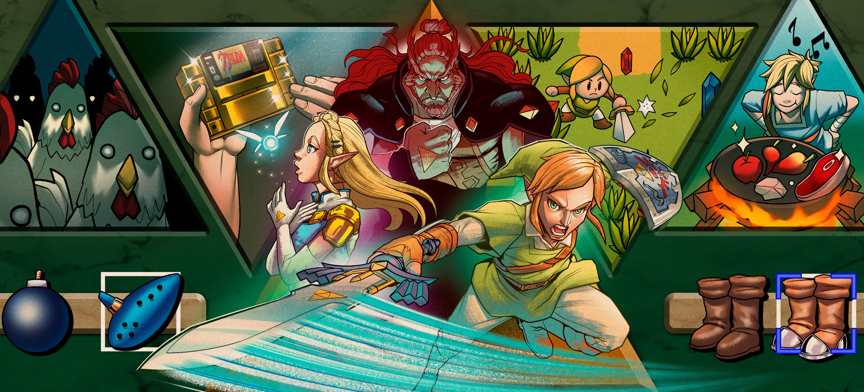Capa do episódio The Legend of Zelda: Ocarinas, Sopros e Lágrimas