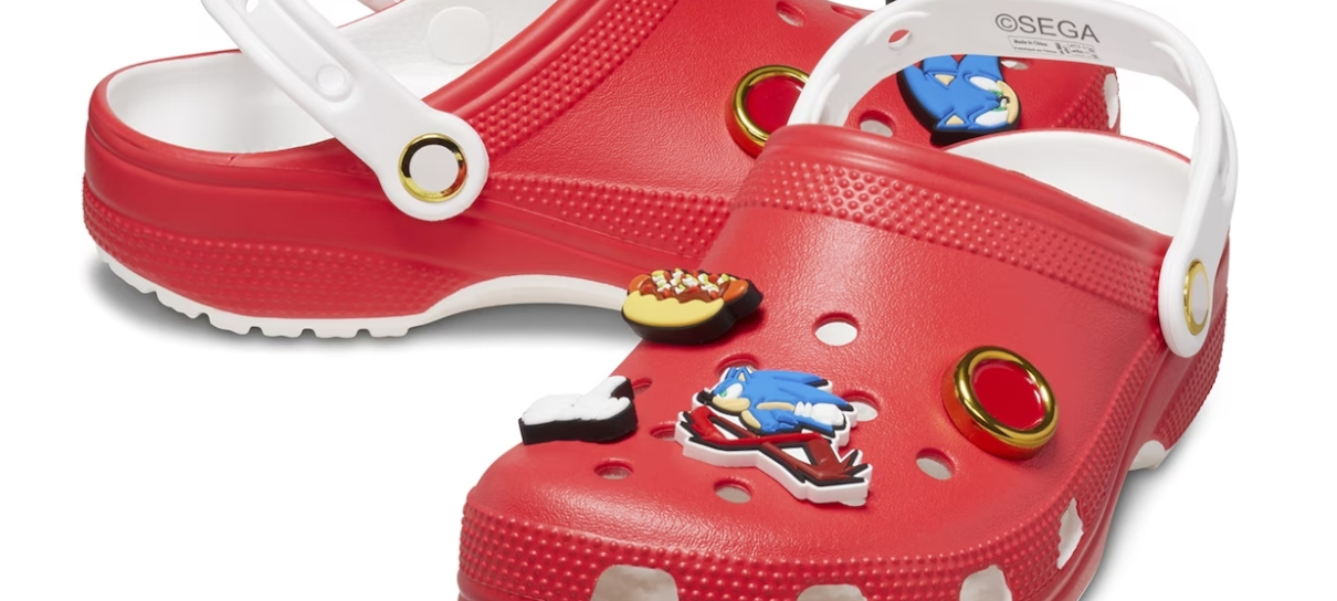 SEGA anuncia Crocs do Sonic para te deixar ligeiramente confortável