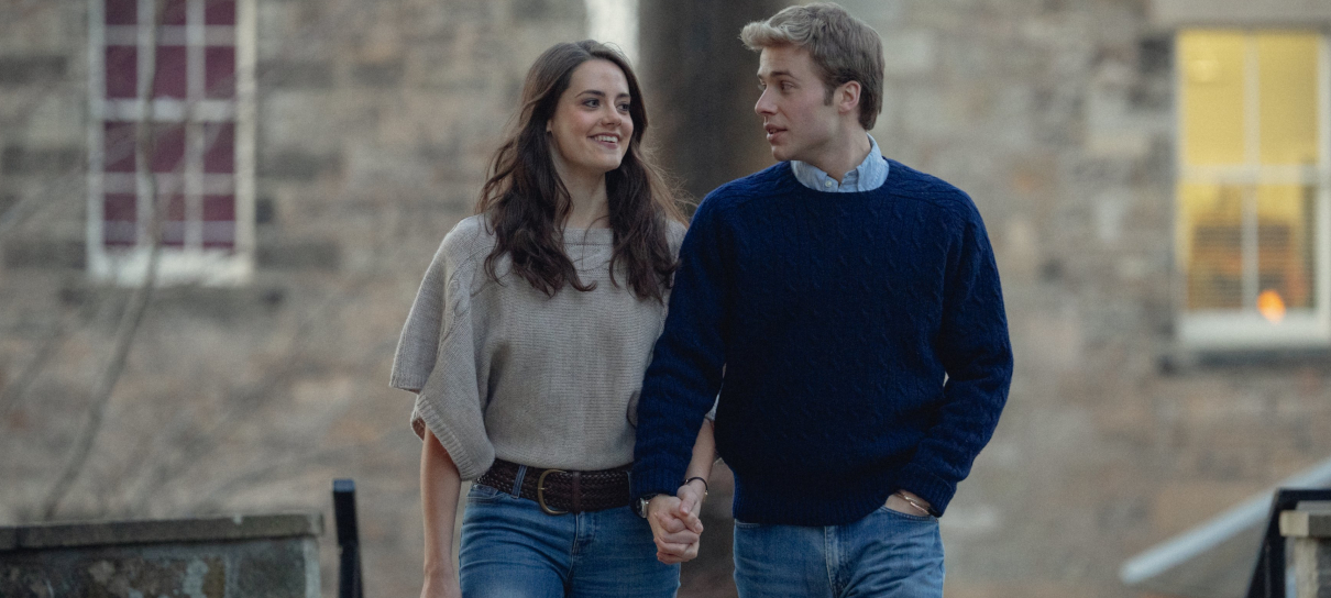 Fotos da temporada final de The Crown mostram príncipe William e Kate
