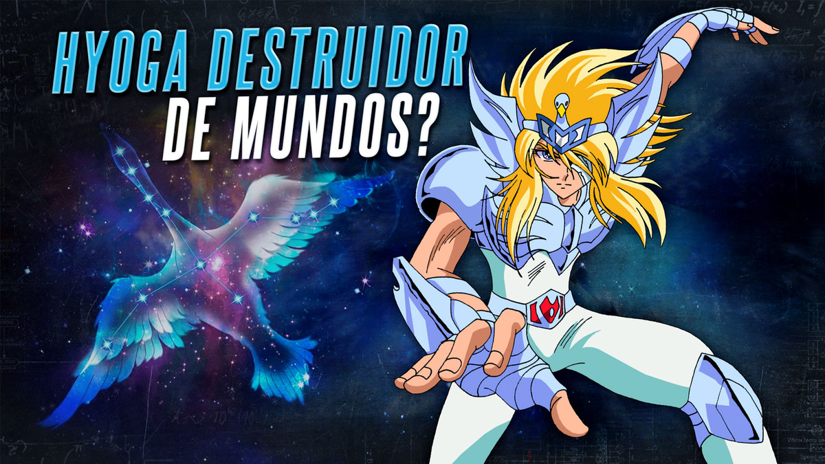Os poderes do Hyoga de Cisne incinerando o universo