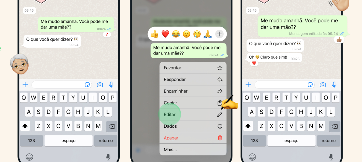 WhatsApp lança recurso que permite editar mensagens enviadas