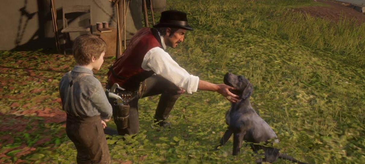 Morre Einstein, cachorro que viveu Cain em Red Dead Redemption II