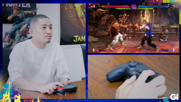 Pessoa com deficiência jogando Street Fighter 6