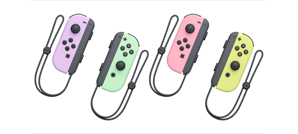 Nintendo anuncia novos Joy-Con em tons pastéis