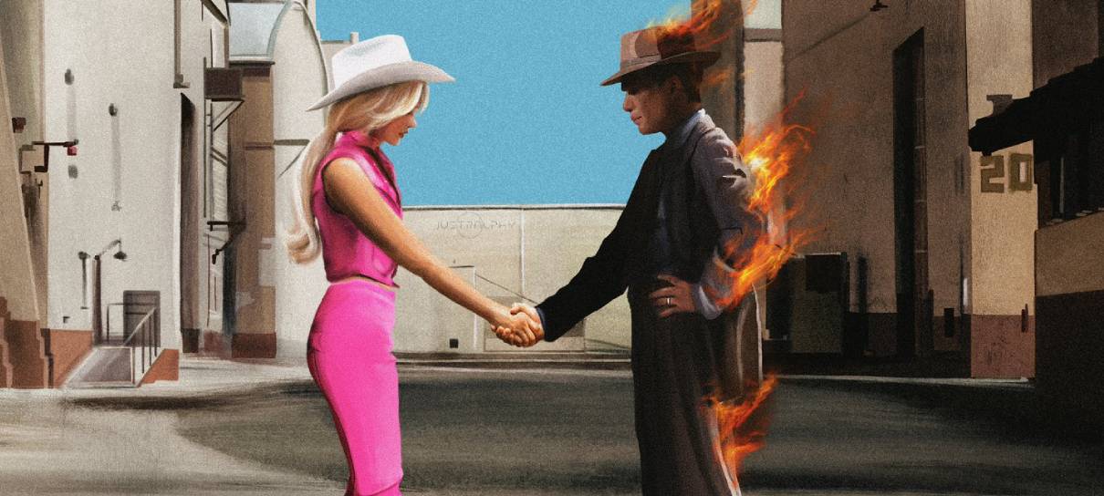 Duelo “Barbenheimer” explode a internet com memes hilários