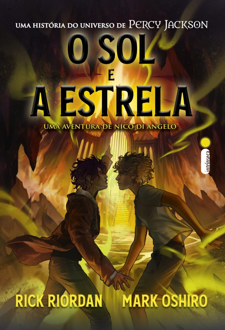 Capa de O Sol e a Estrela, novo livro do universo Percy Jackson (Intrínseca/Divulgação)